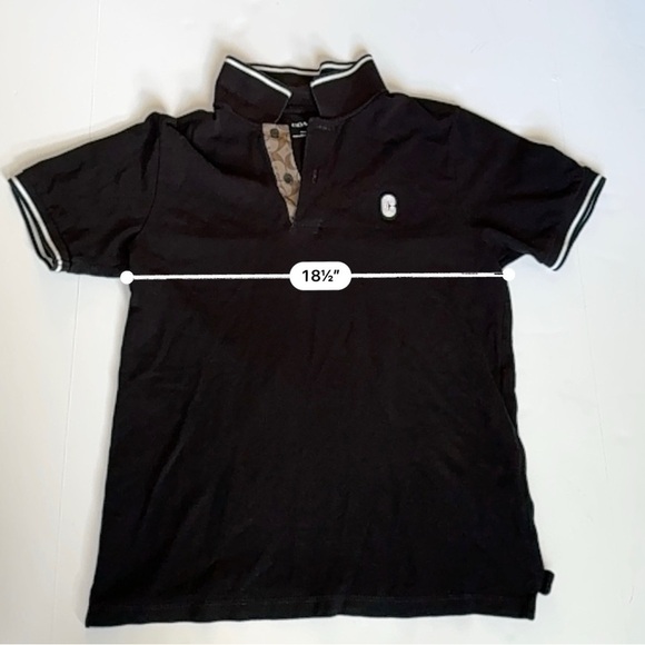 COACH  men’s small polo black button up shirt - Picture 7 of 7